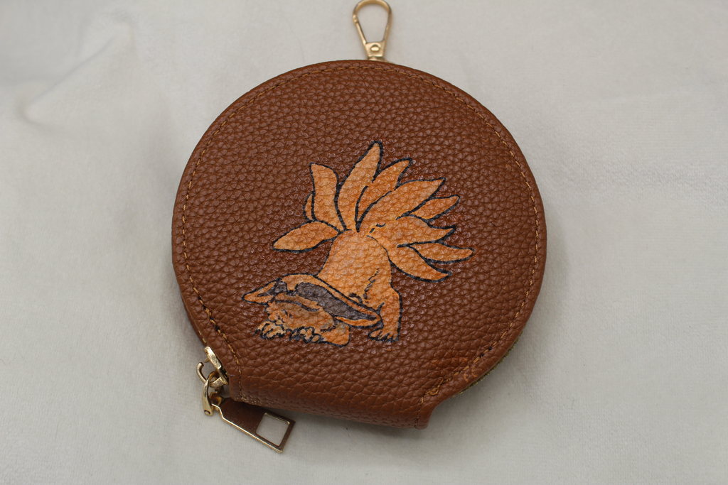 rundes Portmonee (bemalt)