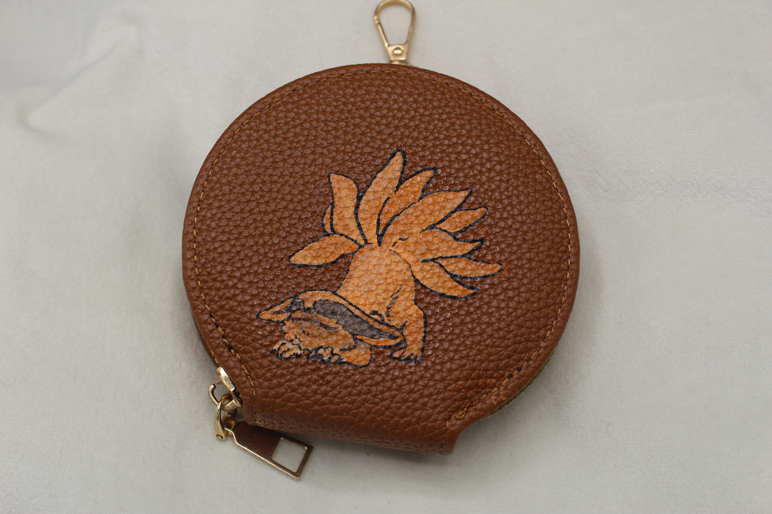 rundes Portmonee (bemalt)