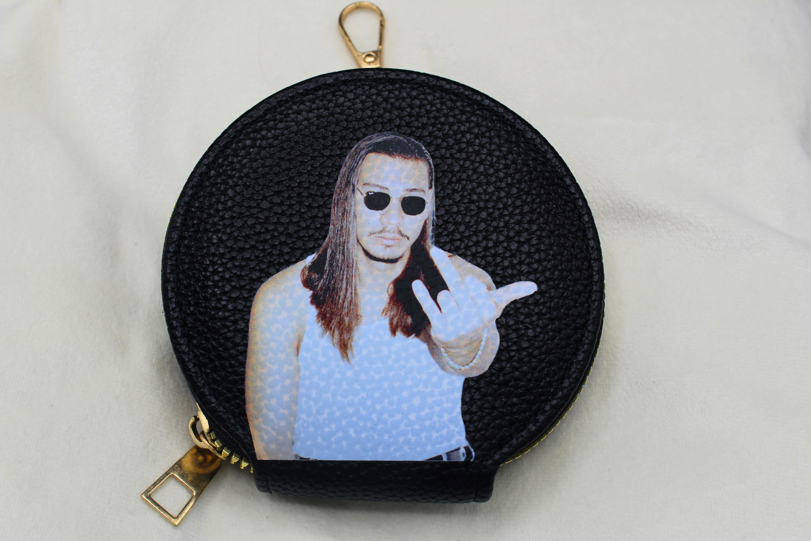 rundes Portmonee (bedruckt)