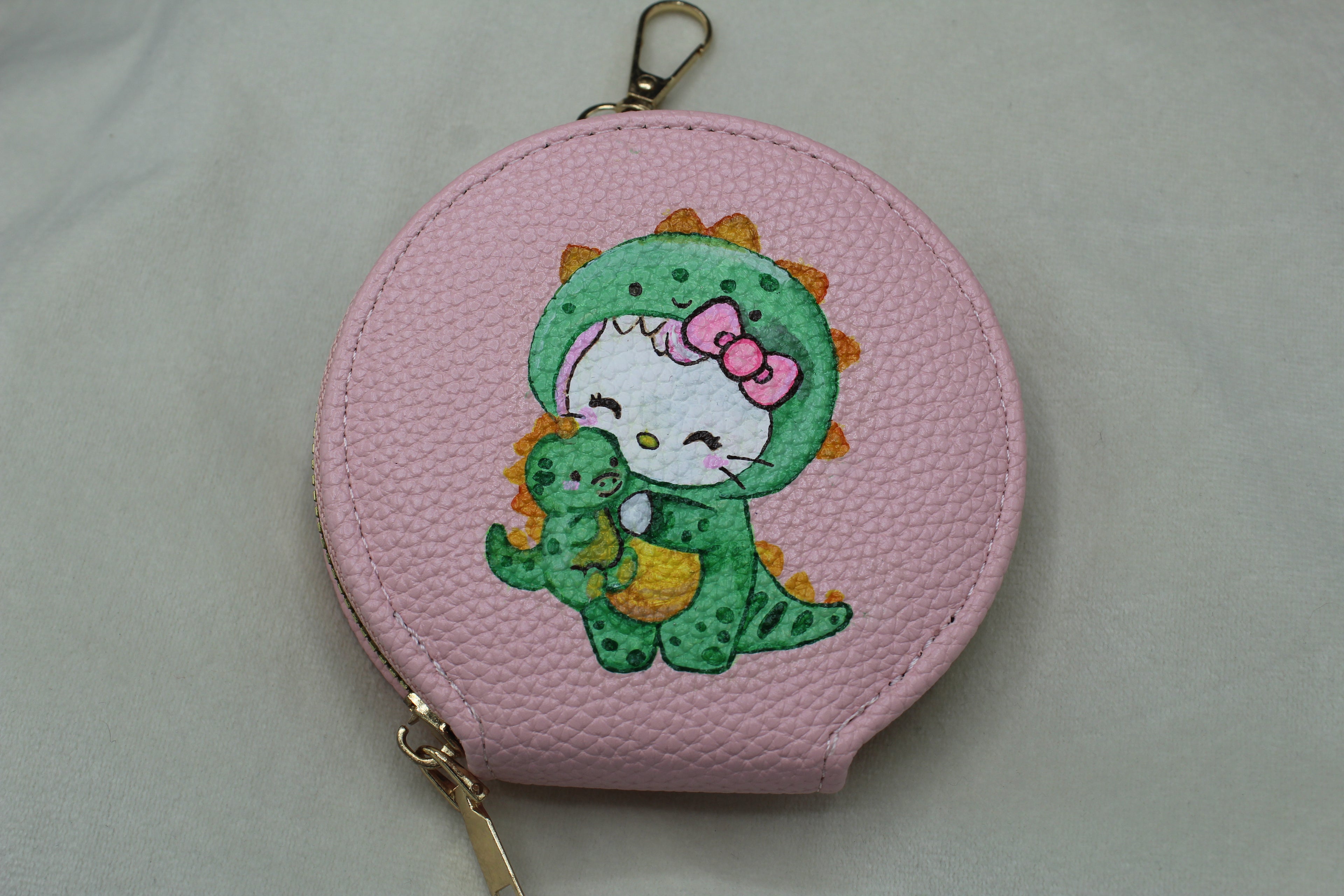 rundes Portmonee (bemalt)