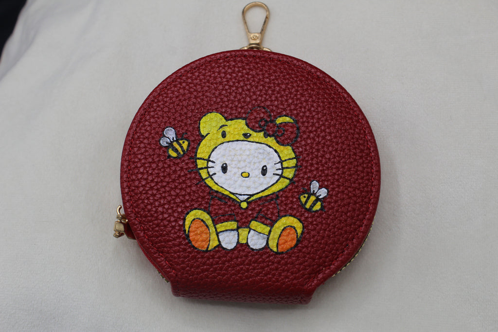 rundes Portmonee (bemalt)