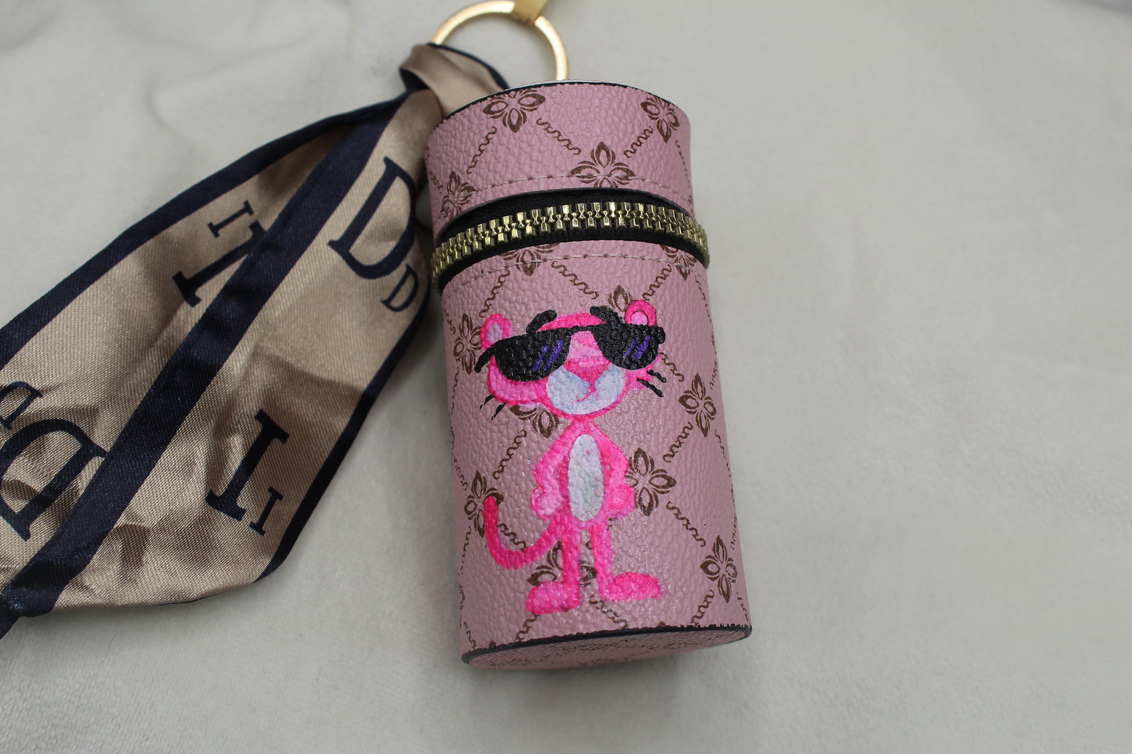 zylindrisches Portmonee (bemalt)