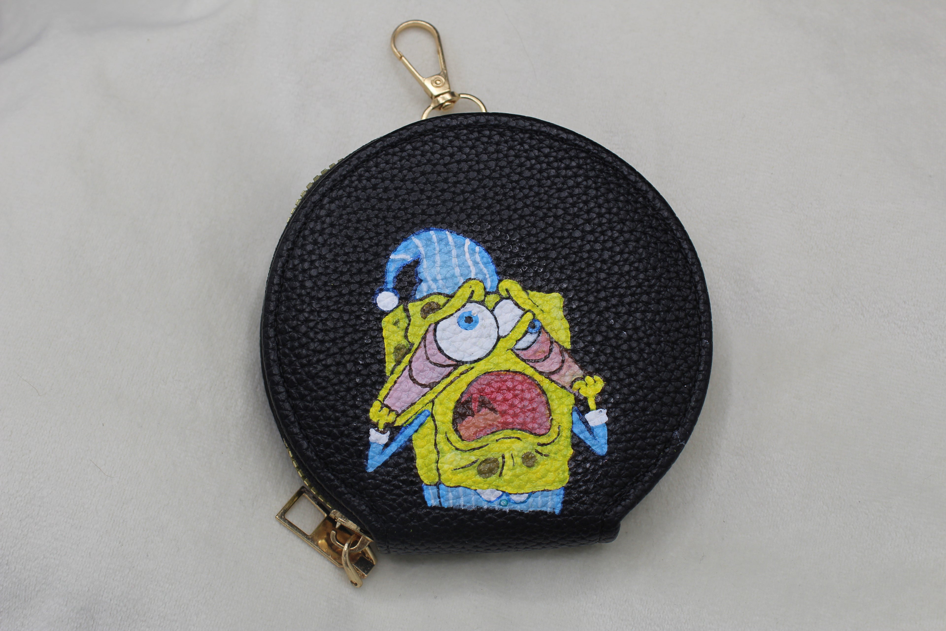 rundes Portmonee (bemalt)