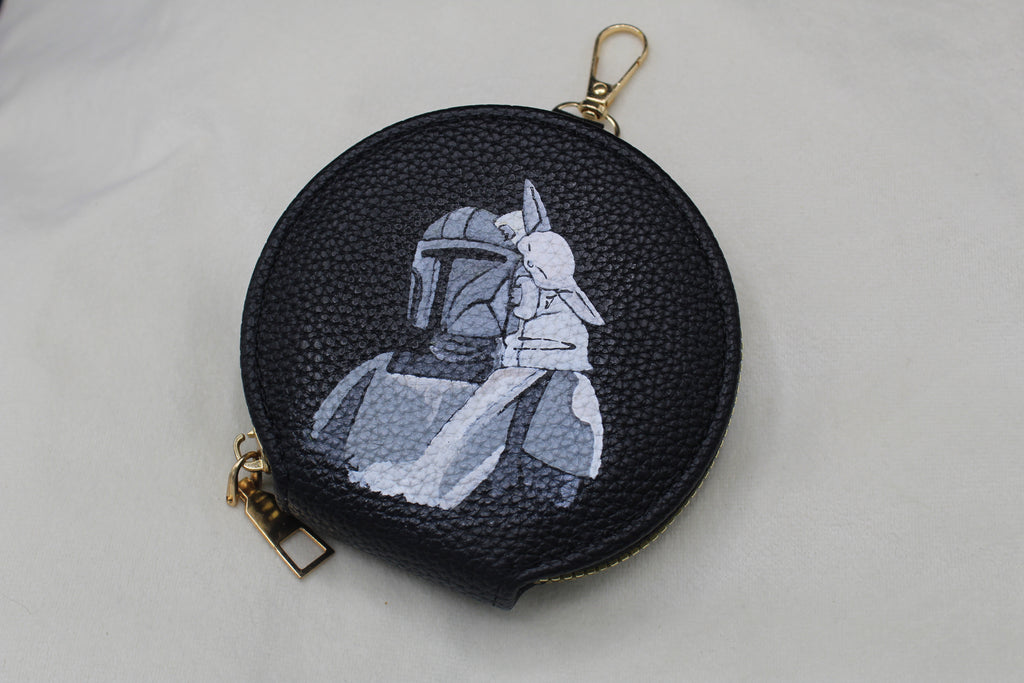 rundes Portmonee (bemalt)