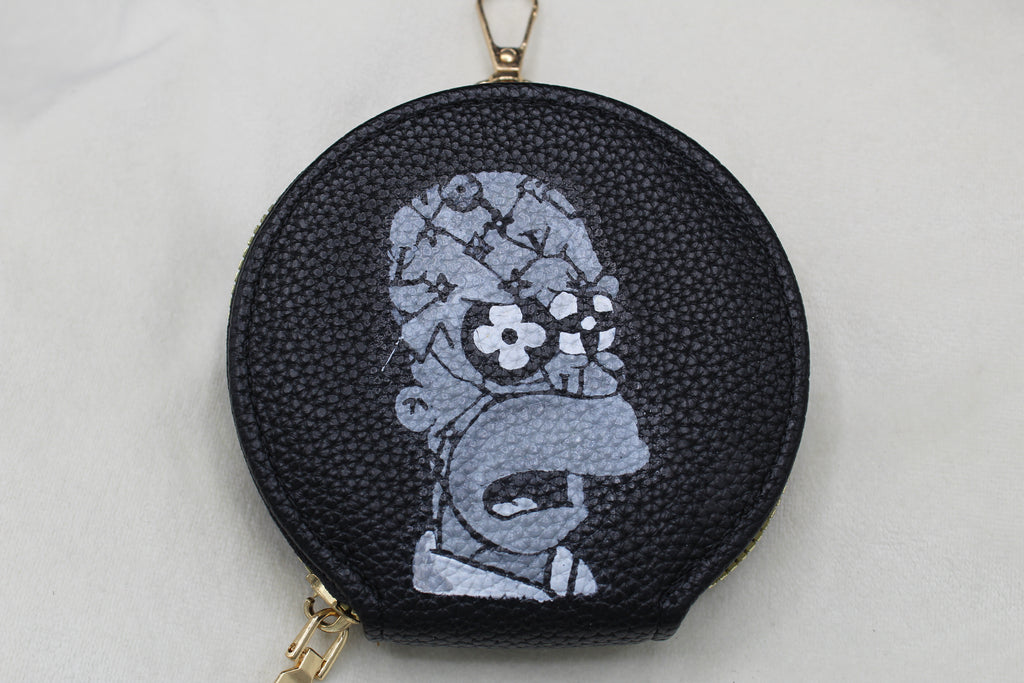 rundes Portmonee (bemalt)