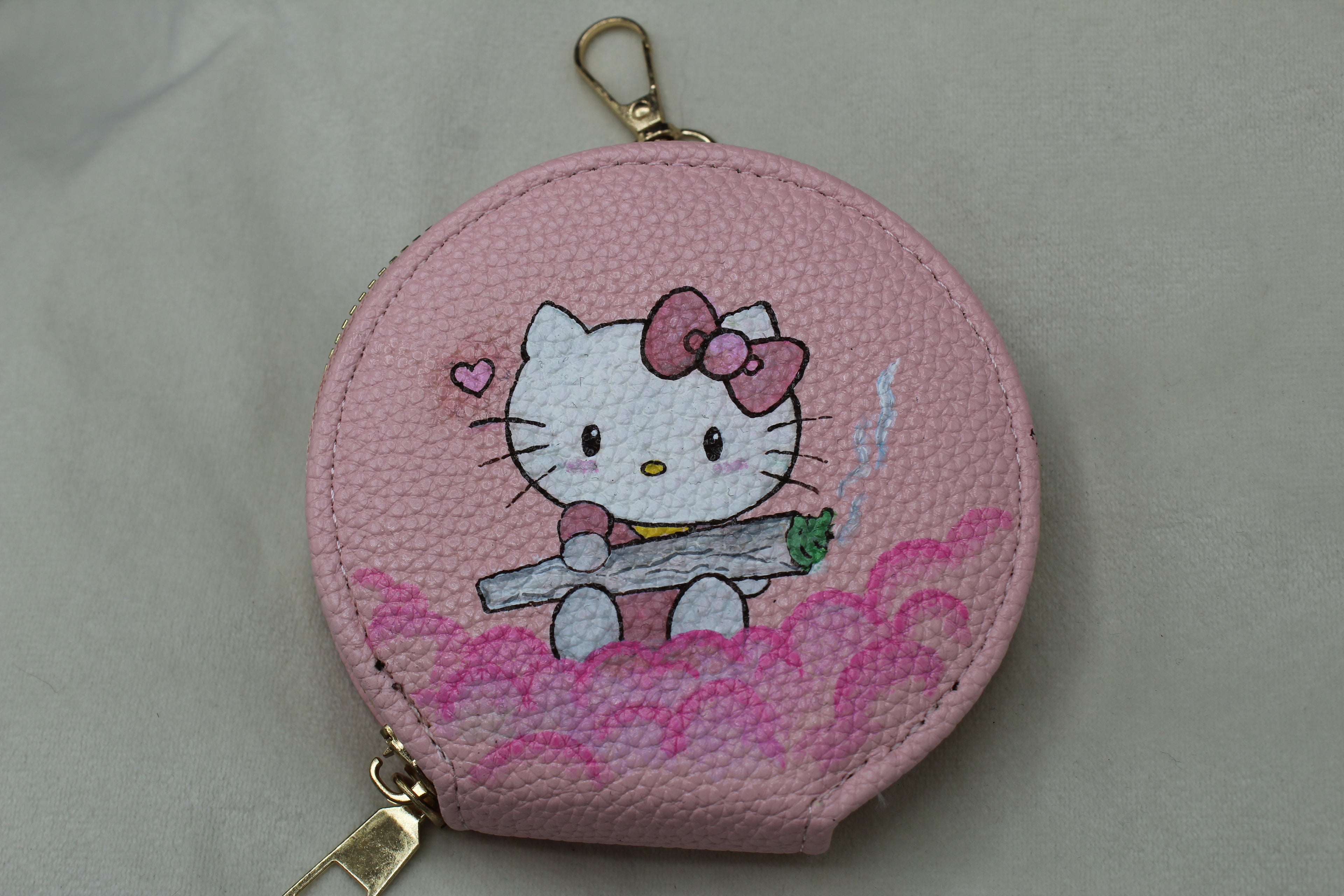 rundes Portmonee (bemalt)