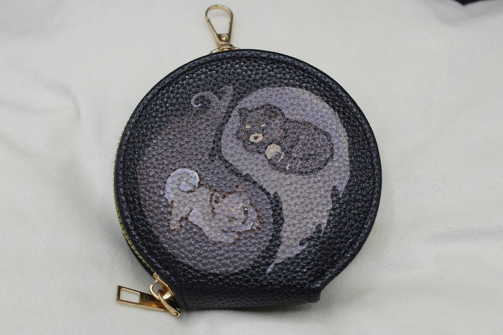 rundes Portmonee (bemalt)