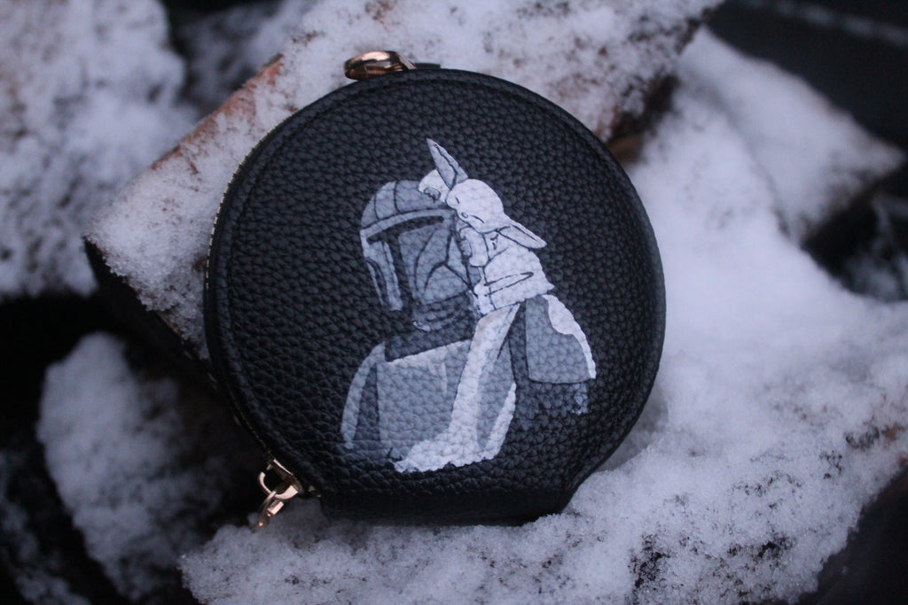 rundes Portmonee (bemalt)